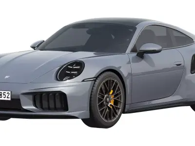 Porsche 911 Turbo S 2026 3D model from CGTrader