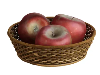 Realistic Apple Free low-poly 3D model