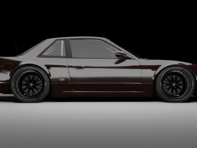 Nissan Silvia S13 Wide Body 3D model