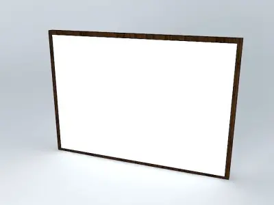 Culture wooden frame Free 3D model