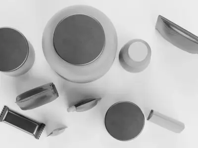 10 Sport Nutrition Containers - Product Packaging Collection Low-poly 3D model