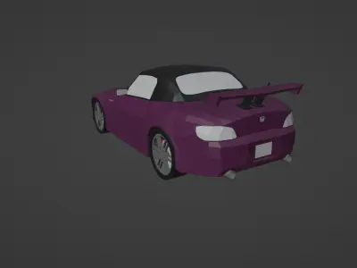 Honda S2000 Tuned Low Poly Low-poly 3D model