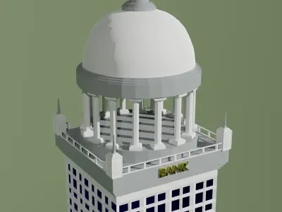 building   Bank 3D model