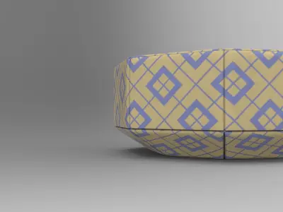 Eig Pouf Low-poly 3D model
