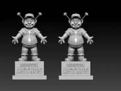 MLB - ORBIT - Houston Astros Baseball mascot statue - 3d print 3D print model