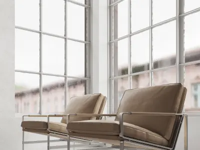 Modern Loft Living Room Scene 3ds Max  Corona Renderer 3D model