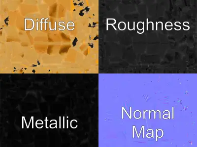 Tenor Trombone with Slide and Copper Bell model pack Low-poly 3D model