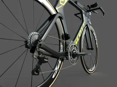 Scott Plasma S time-trial bike 3D model