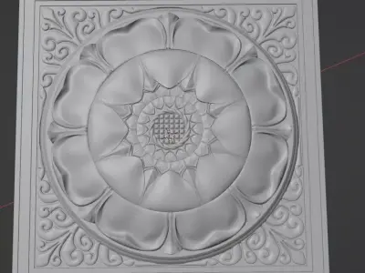 Flower carvings  3D model