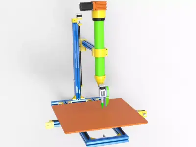 Ceramic and Clay 3D printer  3D model