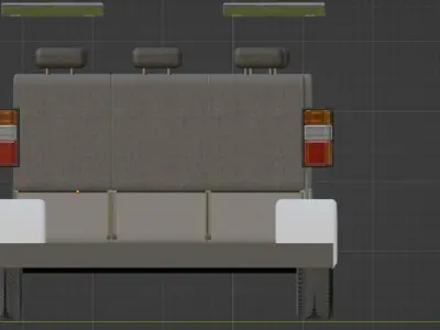 Mitsubishi L300 Inner and Outer Half 3d drawing 3D model