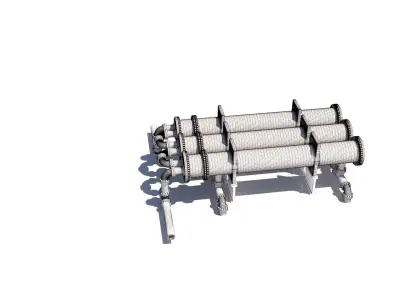 Shell and tube heat exchanger 06 3D model