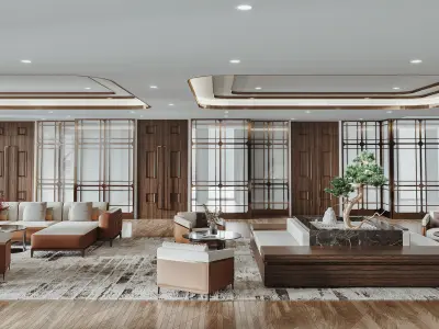 lobby Interior scene 3D model