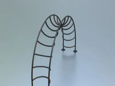 Half Moon Rung Climber Low-poly 3D model