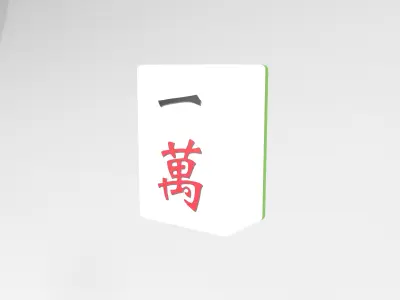 Mahjong V1 Pack 01 Low-poly 3D model