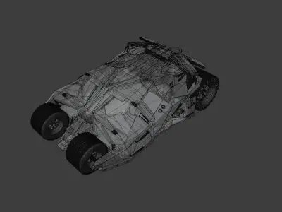 Batmobile Tumbler  3D print model
