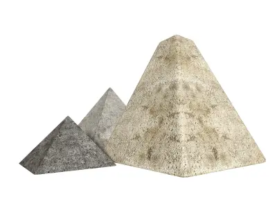 Miniature Pyramid Decoration Low-poly 3D model