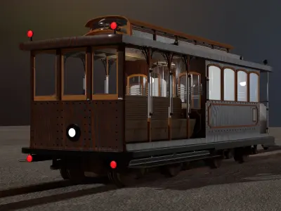 Cable Car San Francisco 3D model