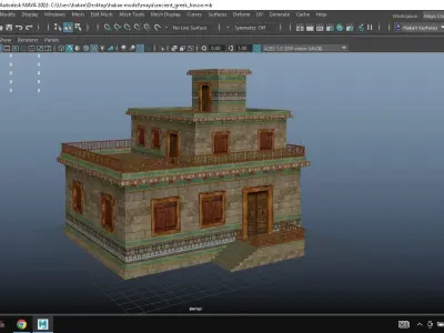 Ancient Greek House Low-poly 3D model