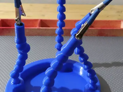 Flexible third hand 3D print model