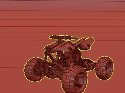 Lego Technic Quad Bike 3D model