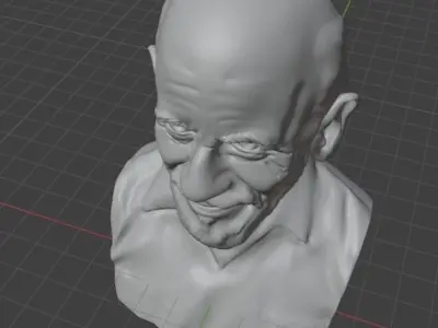 Jacque Fresco 3D print model