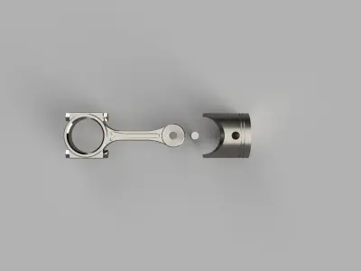 Piston of an Enigne Motor 3D print model