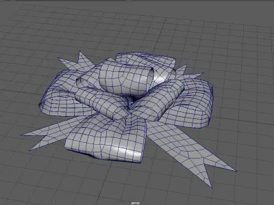 GIFT BOW Low-poly 3D model