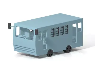 Stylish Mini Bus 3D print model