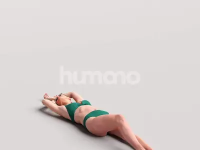 Humano 12-Collection 2511 - LUXURY POOL 2 -12 x 3D models  3D model