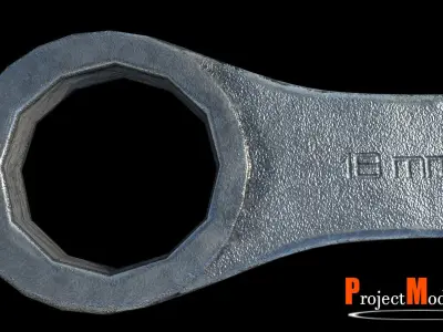Wrench-Version002 wrench Low-poly 3D model