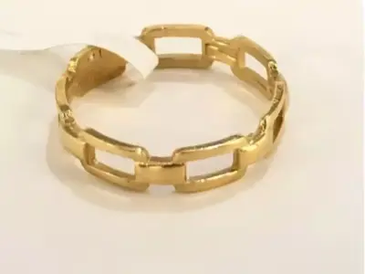 Gold chain ring 3D print model
