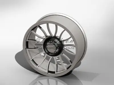 Rim silver wheel Free 3D model