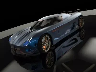 agera Low-poly 3D model