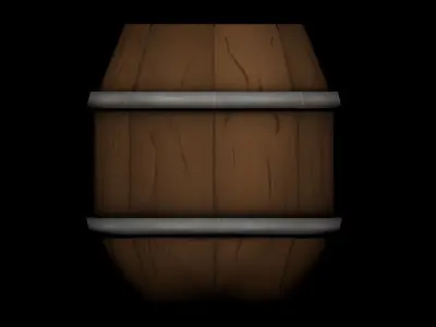 Wood Barrel Pack Free low-poly 3D model