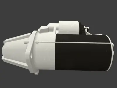 Starter Motor Low-poly 3D model