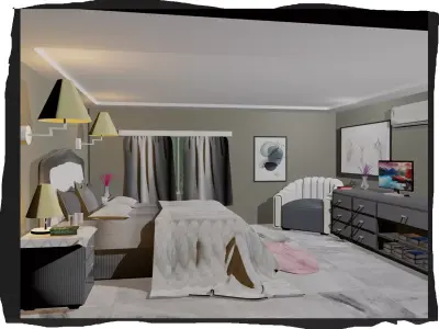 bedroom 3d model 3D model