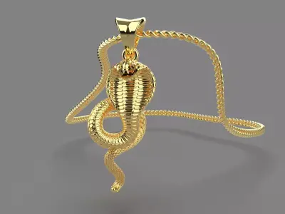 SNAKE PENDANT 3D print model
