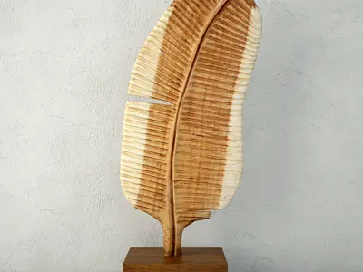 Leaf-shaped Decorative Piece by ZARA HOME 3D model