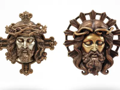 Decorative Christs Low-poly 3D model