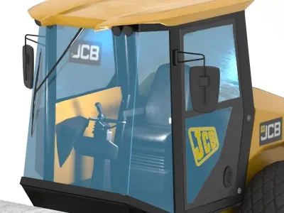 Compactor JCB VM117 Low-poly 3D model