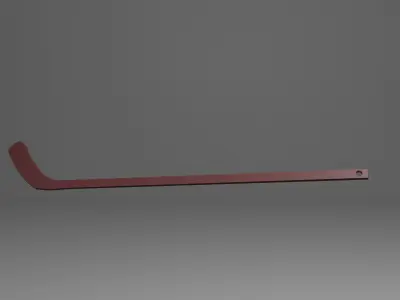 Ice Hockey Player Stick Keychain 3D print model