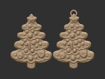 christmas tree decor 2  3D print model