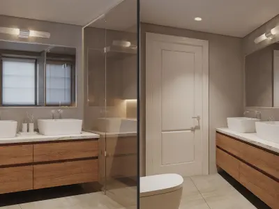  Realistic interior scene 3D model 3D model