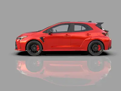 Toyota Corolla GR 2022 HQ interior  3D model