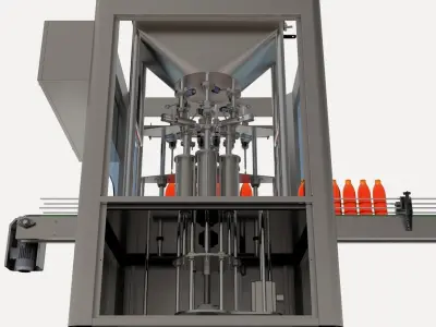 Filling Machine For bottels 3D print model
