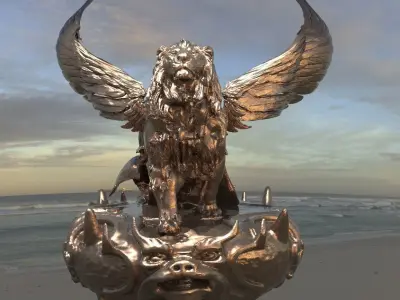 Great lion Aslan 2  3D model