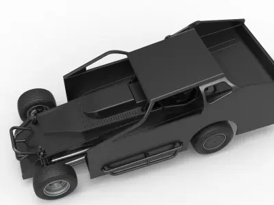 Northeast Dirt Modified stock car Scale 1 to 25 3D print model