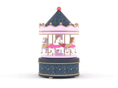 Carousel Music Box 3D model