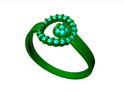 Diamond Ring Free 3D print model 4